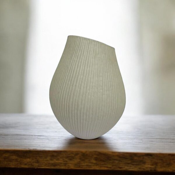 Vaso Branco em Cerâmica QMC251 - Image 2