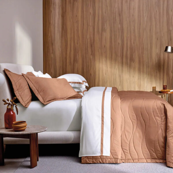 Colcha com Porta Travesseiro King 100% Algodão Egípcio Trussardi - Image 2