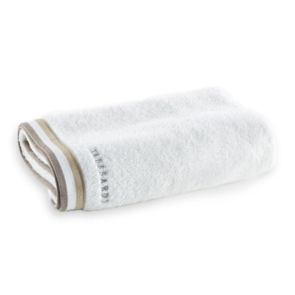 Toalha Banhão Montello Fio Penteado Branco/Bege