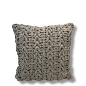 Almofada Crochê Bege 52X52