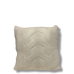 Almofada Tricô Premium Elos Cru 52X52