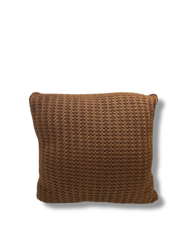 Almofada Tricô Trama Lotus Camelo 52X52