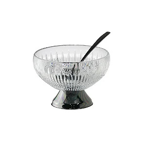 Conjunto 4 Bowls Vidro C/ Colheres de Sobremesa