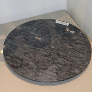 Prato Giratório em Mármore 40cm Preto