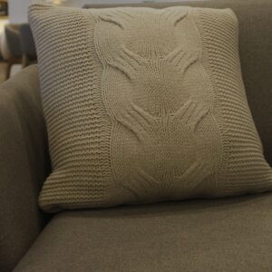 Almofada Tricô Premium Elos Cru 52X52