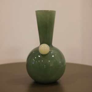 Vaso Verde Detalhe Bege
