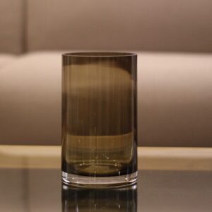 Vaso em Vidro Fumê 20cm