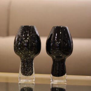 Vaso em Vidro Preto