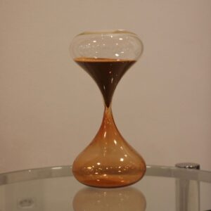 Ampulheta em Vidro Laranja