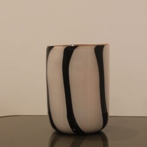 Vaso Decorativo em Vidro Listras G