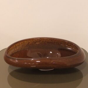 Centro de Mesa em Vidro Brown