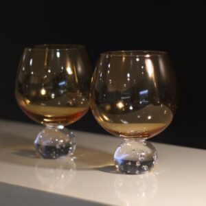 Conjunto 4 Taças Bubbles Âmbar