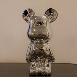 Escultura Metalizada Prata