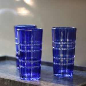 Copo em Vidro Sodo Calcico Azul