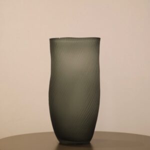 Vaso em Vidro Grande Cinza