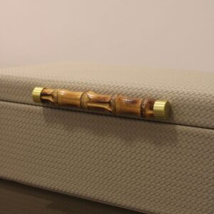 Caixa em Tresse com Puxador de Bambu G