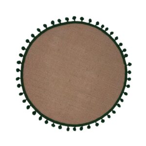Jogo Americano de Juta e Poas 35cm