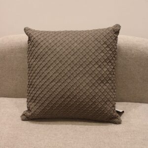 Almofada emCouro Malibu Cinza 50x50cm