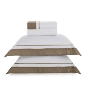 Jogo de Cama Fiesole Marrone Queen Trussardi