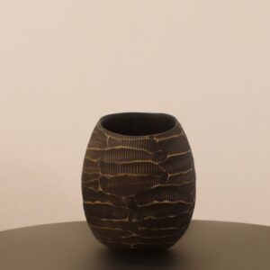 Vaso de Madeira Rajado