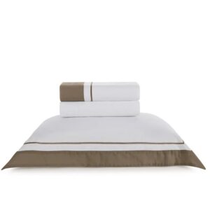 Jogo de Cama Fiesole Marrone Solteiro Trussardi