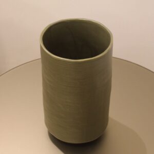 Vaso em Cerâmica Verde Escuro G