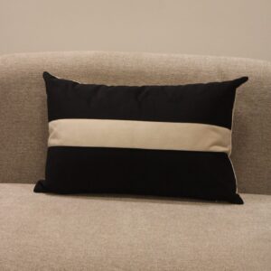 Almofada 35x52cm Suede Preta