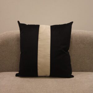 Almofada 52x52cm Suede Preta
