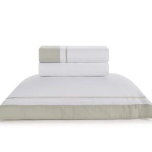 Jogo de Cama Bege Fiesole Grigio Solteiro Trussardi